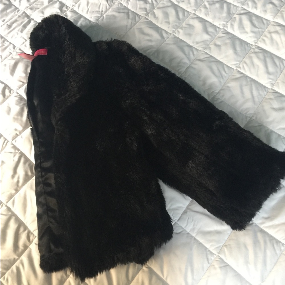 Black fur jacket